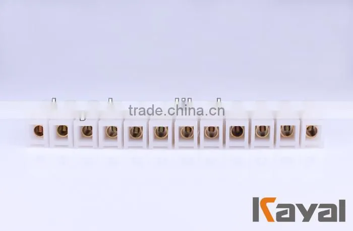 30a electric terminal block,screw terminal block with plastic PA/PE