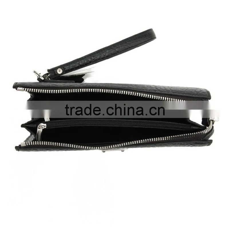 CSQJB152-0012015 Exquisite Workmanship Men's Wrist Strap Cowhide Leather Fashion Clutch Bag