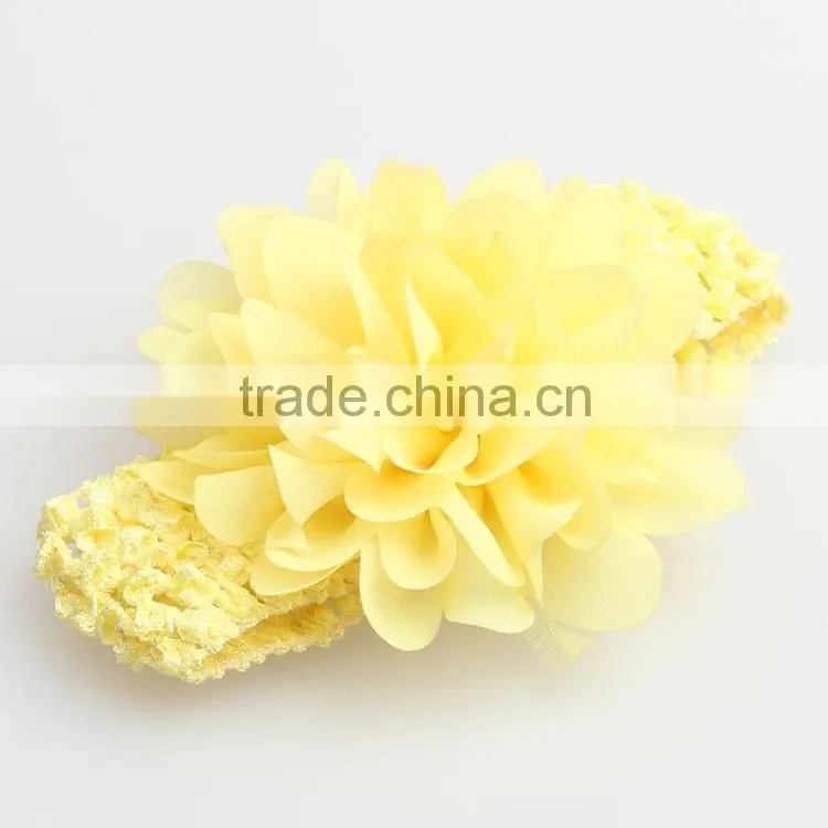Cute baby handmade flower headband infant elastic hair band gifts accessory