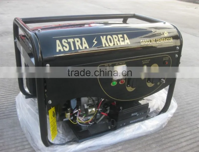 5KW fish panel home use with wheels and handle nature gas generator