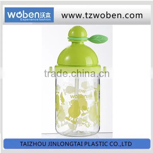 Bpa free tritan straw plastic water bottles with straps
