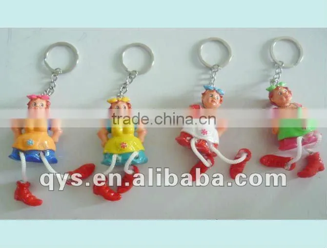girl doll floating keychain