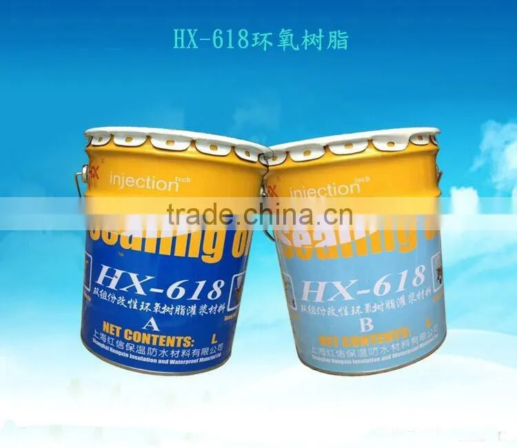 Modified epoxy grouting material