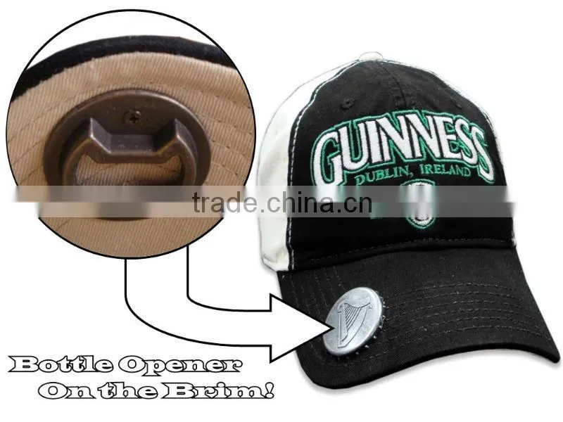 cotton twill fahsion embroidery new design bottle opener baseball cap