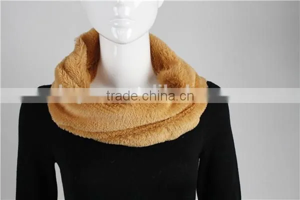 100% Polyester Solid Color Infinity Scarf