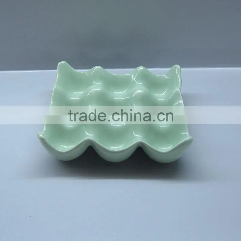 Hot sell 12pcs Ceramic Egg Tray