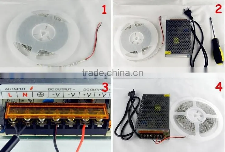 cheap waterproof led strip light dc12v ce rohs ul approval