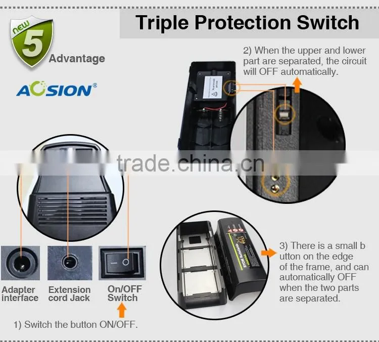 Aosion high efficiency Smart Sensor&high voltage electronic rodent zapper for housing use