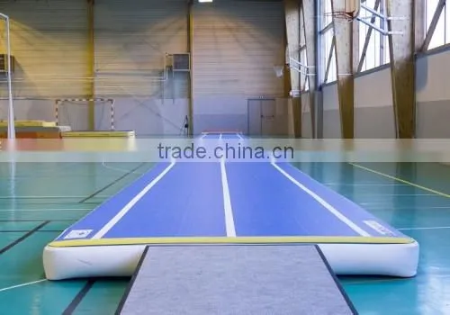 2015 New Drop Stitch material inflatable air tumble track for gymnastics