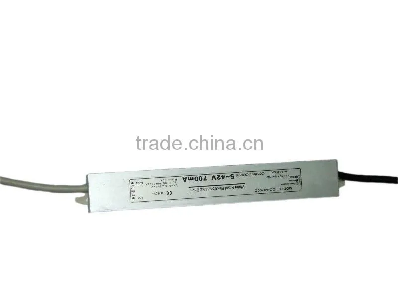 constant currency with CE&ROHS 700ma waterproof LED DRIVER