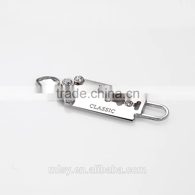 Hot sale zipper puller design zipper puller with logo metal zipper puller