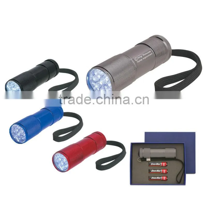 The Stubby Aluminum LED Flashlight With Strap