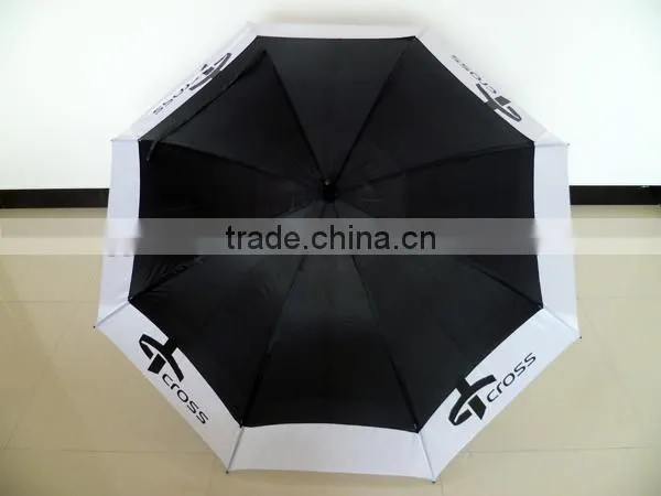 Manual Open 2 Layer Golf Umbrella for Promotion