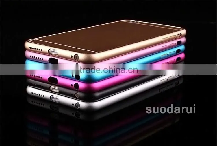 Cell Phone Metal Covers for iphone 6s Colorful Aluminum Frame bumper Case