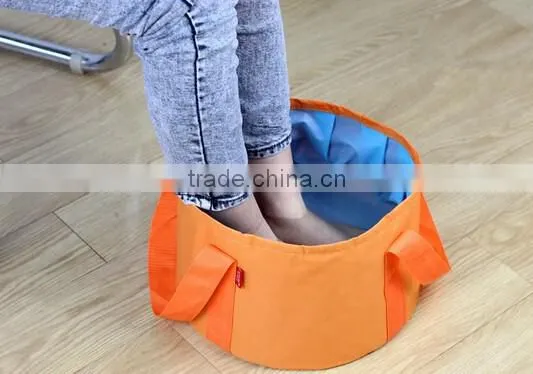 Foldable Wash Basin Footbath Sink Water Bag Outdoor Camping Hiking