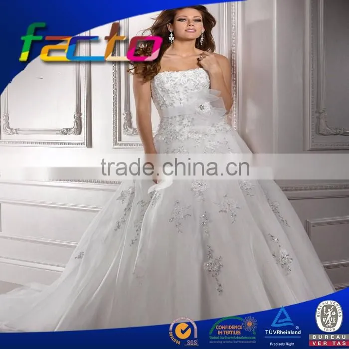 100%polyester dress organza fabric and embroidery dress