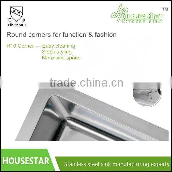 Stainless Steel 304 Undermount Single Bowl Kitchen Sink Small Bar Sink
