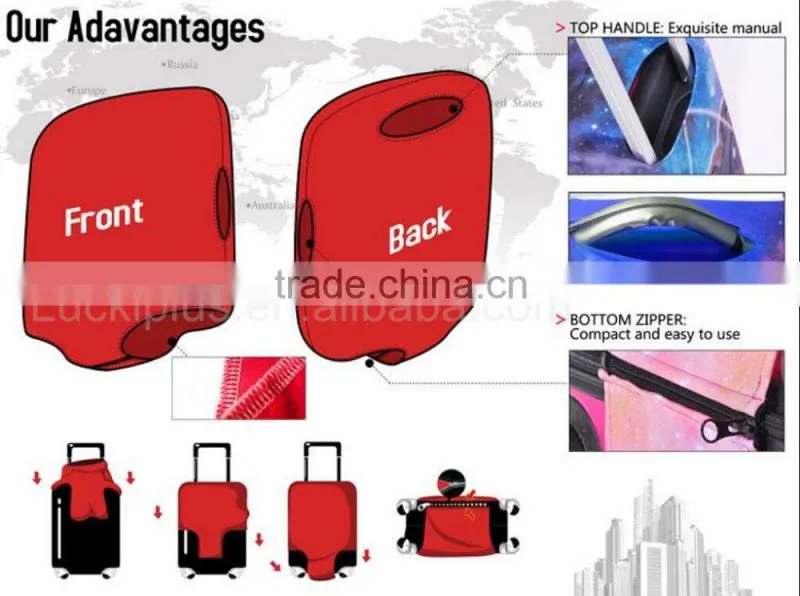Luckiplus Hot Sale Luggage Cover Portable Elastic Trolley Case Cover