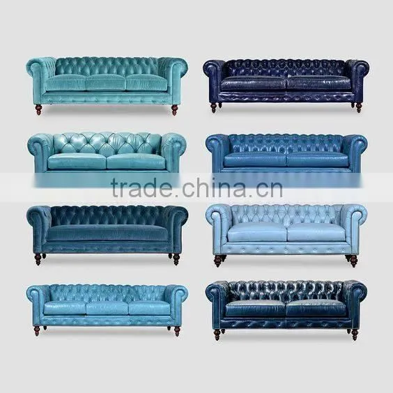 Chesterfield Showroom Brighton Black Set sofas