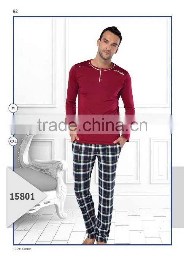 %100 COTTON PAJAMAS FOR MEN