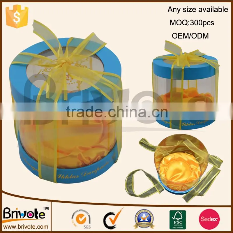 2015 Unique round paper box/PVC box/PVC body box