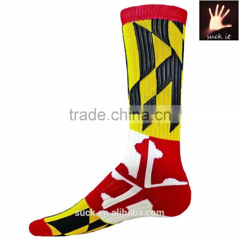 Black Label Men's American Flag Crew Sock
