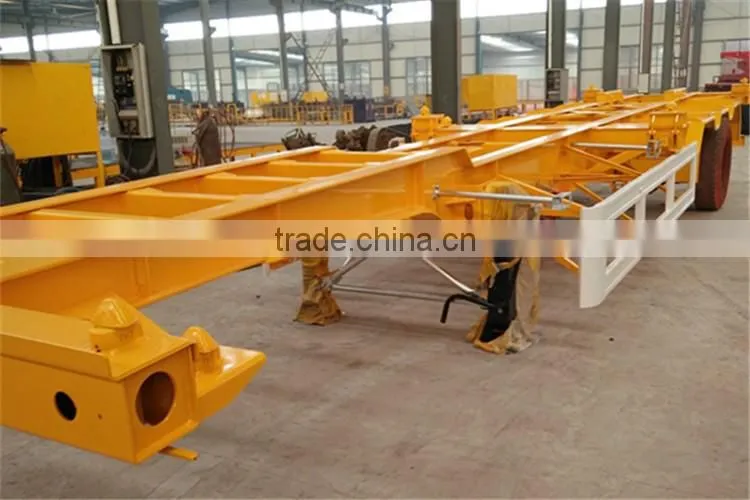 Hot sale 3 axle 50tons 40 ft container skeleton used trailer for UK