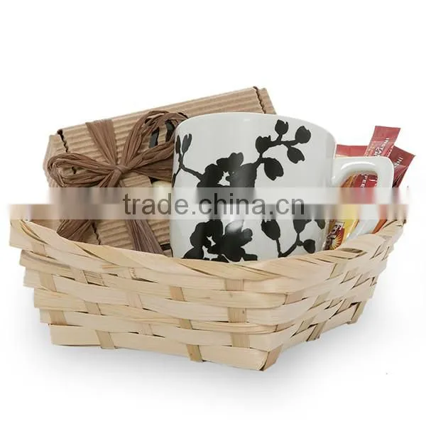 Natural bamboo kitchen basket