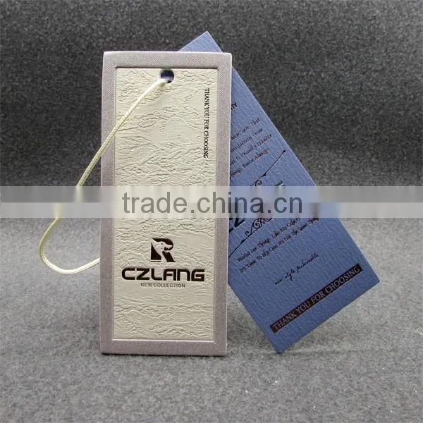 Embossed Logo Frames Hangtags Cardboard