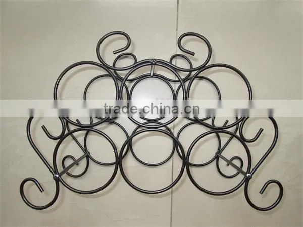 Black Minuet Metal Wine Rack