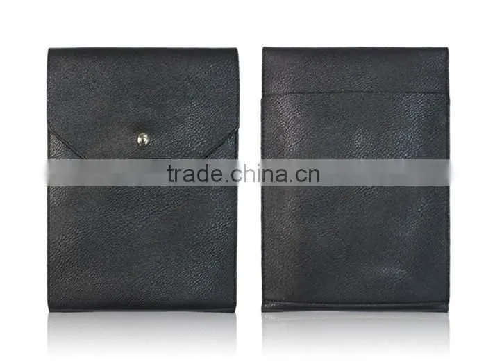 Slim Soft PU Leather Universal Pouch for Tablet with Shoulder Strap Easy to Carry