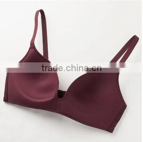 2014 new arrival ladies underwear seamless wireless soft comfortable bra