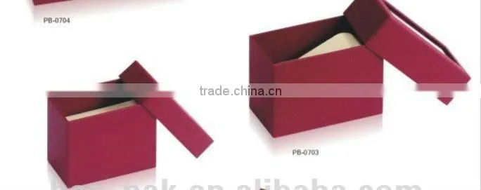 red wrapping cardboard jewelry box