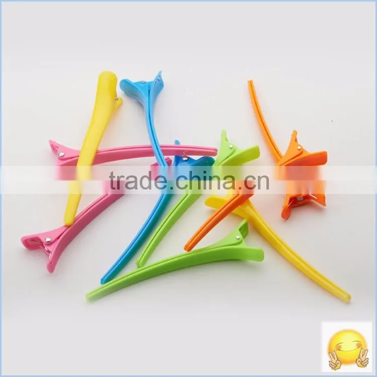 Good Quality Barber Shop Hair Clips For Hairdresser Plastic Salon Hair Section Clips Pin