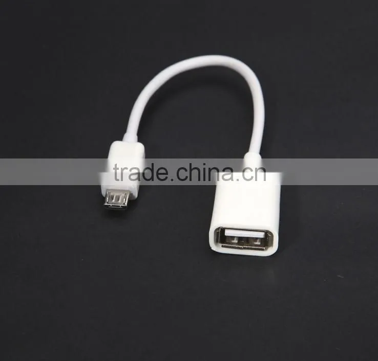 New 2015 product idea electrical micro usb otg cable with al-foil and braid