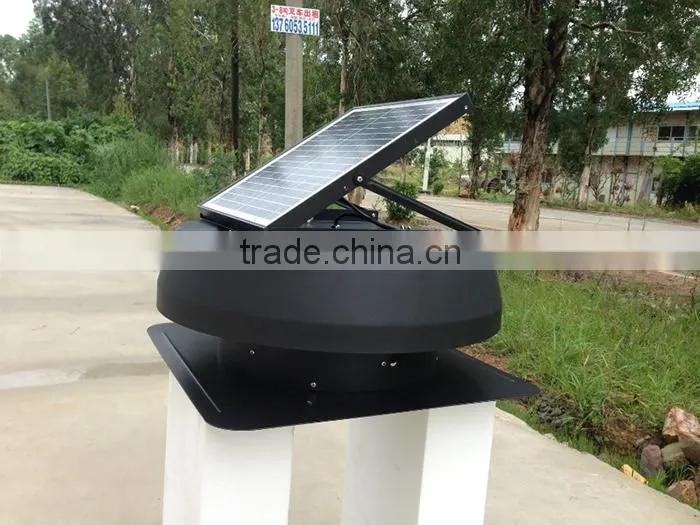 12W 12inch solar powered roof ventilators,solar panel adjustable