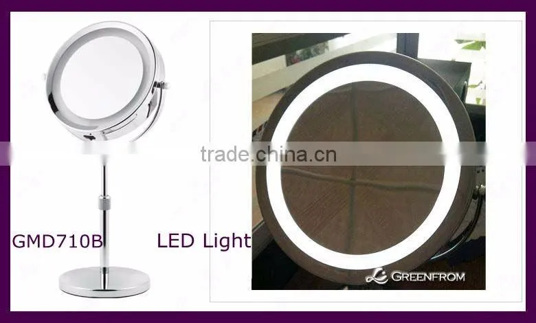 7 Inch Chrome Finishing Extendable LED Table Mirror
