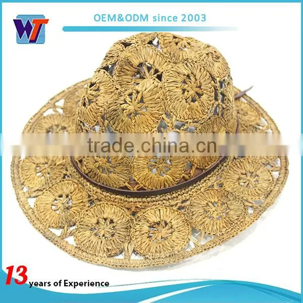 Hotsale promotion custom your own logo straw hat
