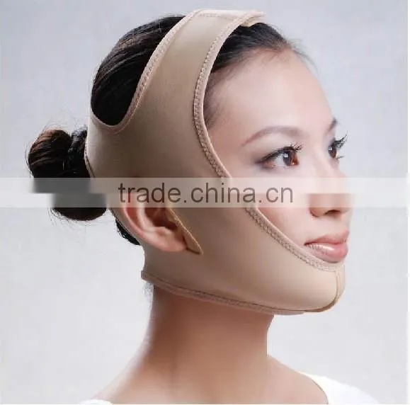 2014 fashionable elastic and durable neoprene v shape lifting slim face mask
