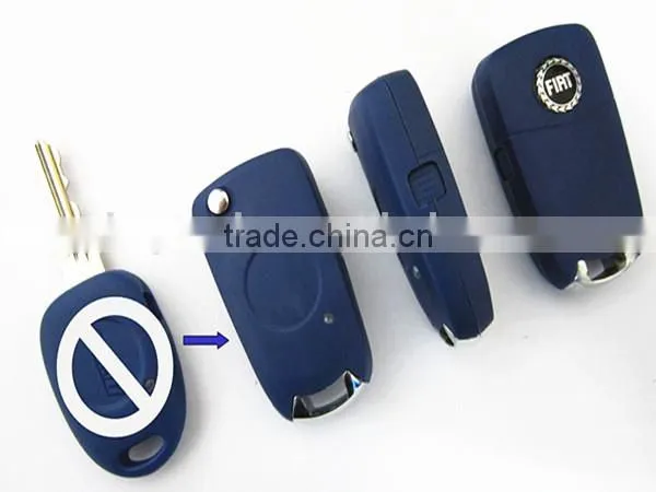 Best price car key cover Fiat 1 button flip key shell fiat key