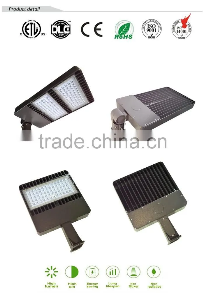 2016 New LED shoebox light retrofit kit CE/RoHS/etl/DLC certificate packing lot lighting with Meanwell driver