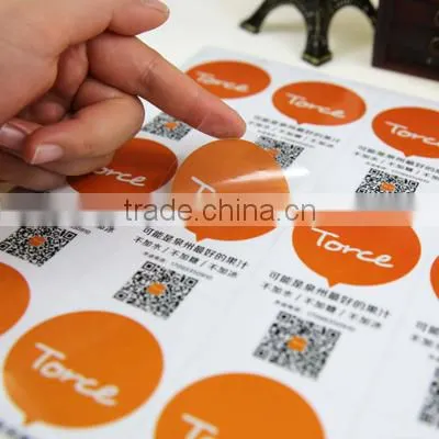 80g art paper OEM self adhesive barcode shipping label sticker