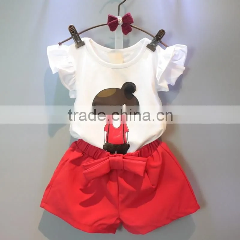 free shipping new baby girls clothes set children suits summer clothing set2-piece