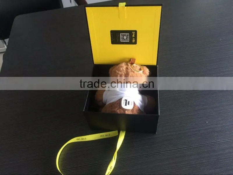 2016 Plush Toy Power Bank with Keychain Bear Portable Charger