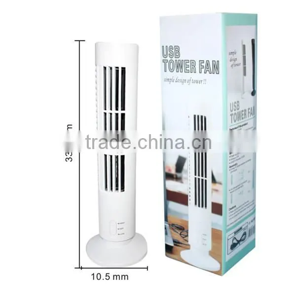 Summer Gifts Portable USB Air Cooling Tower Fan Mini Bladeless Fan Table Laptop