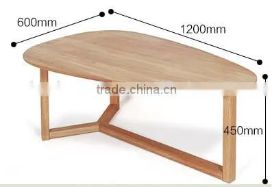 Europe 100% bamboo oval modern coffee table