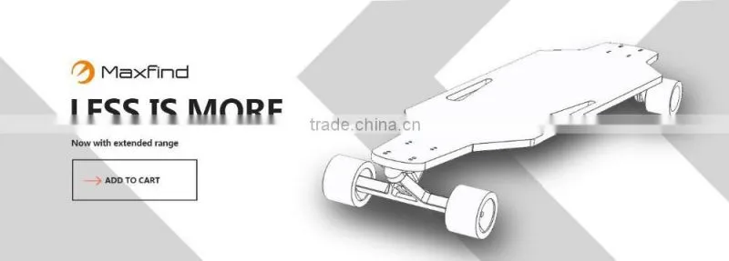 Maxfind shenzhen manufacturer electric skateboard longboard with dual motors and remote control