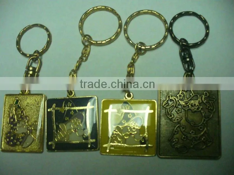 Coins Metal key chain with hard magentic