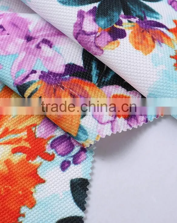 China textiles soft 300d polyester elastic colorful fabric for underwear