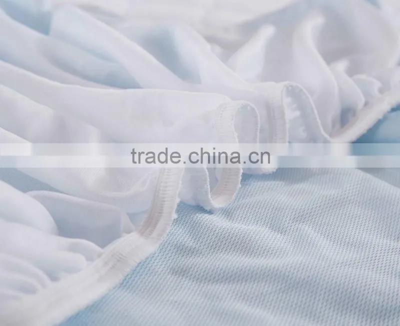 Skirted Twin / Queen Bird Eye Mesh Jersey Bed Fitted Sheet